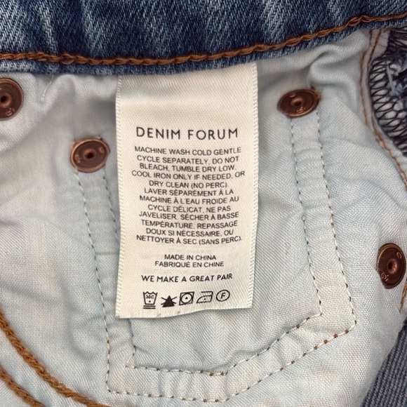 Denim Forum The Arlo Hi-rise Straight Jean , sz 25 - Picture 13 of 16